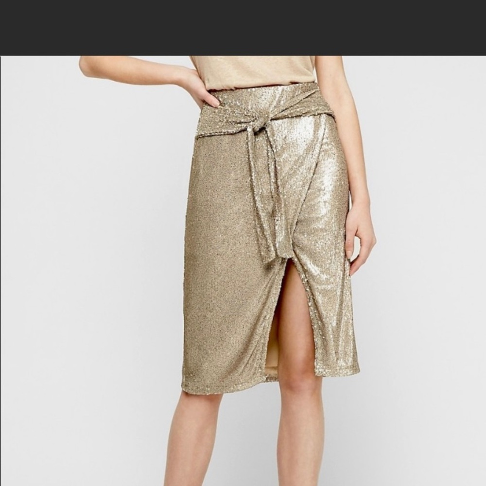 Express Sequin MIDI Skirt
